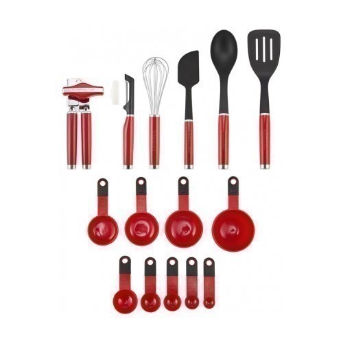 SET 15 UTENSILIOS KITCHENAID KO447 ROJO